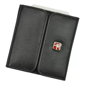   Albatross SN 3765 RFID fekete férfi bőr pénztárca 8 x 8.5 x 2 cm