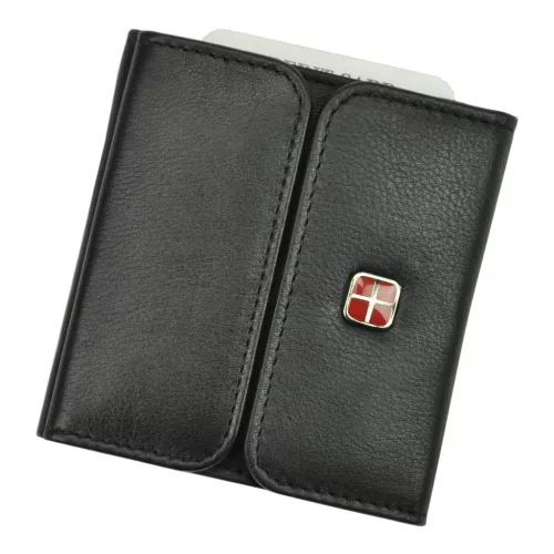 Albatross SN 3765 RFID fekete férfi bőr pénztárca 8 x 8.5 x 2 cm