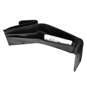   Albatross SN 3765 RFID fekete férfi bőr pénztárca 8 x 8.5 x 2 cm