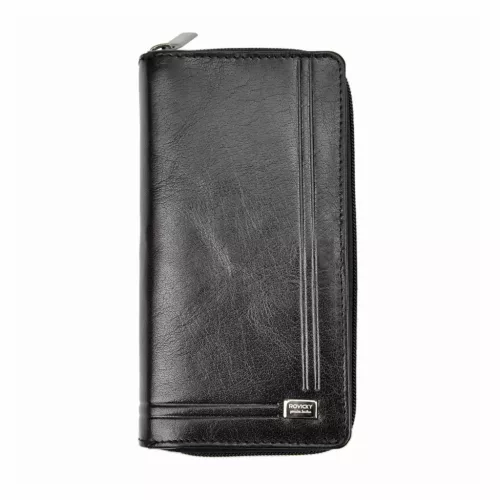Rovicky CPR-8931-BAR RFID női fekete bőr pénztárca 9.5 x 18 cm