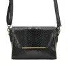 Luka 19-49 fekete női bőr oldaltáska 22 x 15 x 8,5 cm