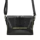 Luka 19-49 fekete női bőr oldaltáska 22 x 15 x 8,5 cm