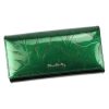 Pierre Cardin 02 LEAF 122 fekete lakkbőr női pénztárca 19,5 x 10 cm