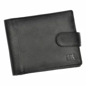   Money Kepper KK 04B fekete férfi bőr pénztárca 13.5 x 10 x 3 cm