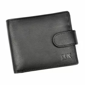   Money Kepper KK 30B fekete férfi bőr pénztárca 12 x 9 x 3 cm