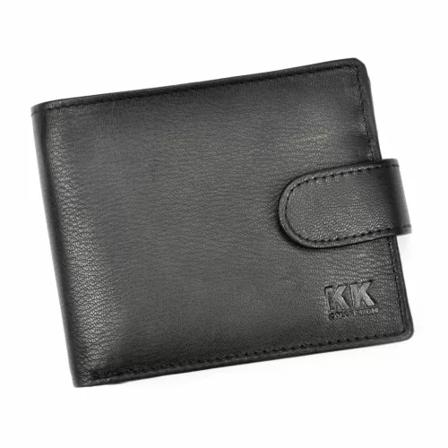Money Kepper KK 30B fekete férfi bőr pénztárca 12 x 9 x 3 cm