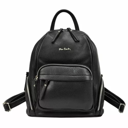 Pierre Cardin FRZ 1859 fekete női bőr hátizsák 29 x 30 x 16 cm