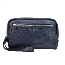   Pierre Cardin NPA 110 sötétkék bőr autós táska 23 x 14 x 6 cm