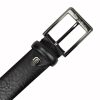 Pierre Cardin PSN 6227 kék férfi marhabőr öv 3.5 cm