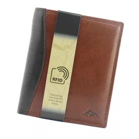   EL FORREST 552-21 RFID barna férfi bőr pénztárca 10.5 x 12.3 cm