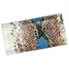 PATRIZIA VL-100 RFID kék kígyóbőr mintás női bőr pénztárca 18.5 x 9.5 x 3.8 cm 