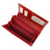 PATRIZIA FL-106 RFID piros női bőr pénztárca 19 x 10 x 3.5 cm