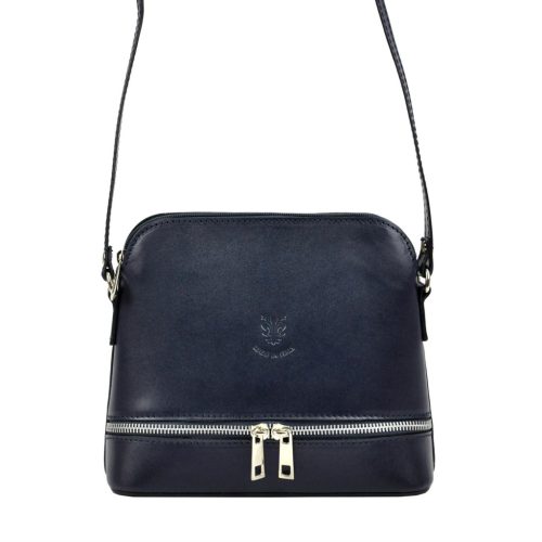 Florence 510 navy kék női bőr válltáska, oldaltáska 23 x 19 x 9.5 cm