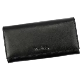   Pierre Cardin 06 ITALY 100 fekete női bőr pénztárca 18,5 x 9,5 cm
