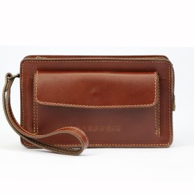   Gregorio ART. 2123 barna férfi bőr autós táska 24 x 14 x 8 cm