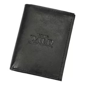   Wild N4-BMN-R fekete férfi bőr pénztárca 10 x 13 x 2.5 cm