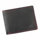 Money Kepper SN5600 RFID fekete-piros férfi bőr pénztárca 12.5 x 9.5 x 2.3 cm