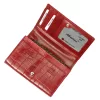 Albatross CRO LW05 piros kígyóbőr mintás női bőr pénztárca 15 x 10 x 3.3 cm 