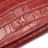 Albatross CRO LW05 piros kígyóbőr mintás női bőr pénztárca 15 x 10 x 3.3 cm 