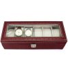 PATRIZIA WATCH-6-18052 piros 6 db-os óratartó doboz 12 x 8.5 x 30.5 cm
