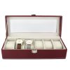 PATRIZIA WATCH-6-18052 piros 6 db-os óratartó doboz 12 x 8.5 x 30.5 cm
