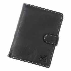   Money Kepper CC 5601B fekete-szürke férfi bőr pénztárca 10.3 x 13 x 2.3 cm