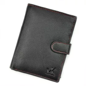   Money Kepper CC 5601B fekete-szürke férfi bőr pénztárca 10.3 x 13 x 2.3 cm