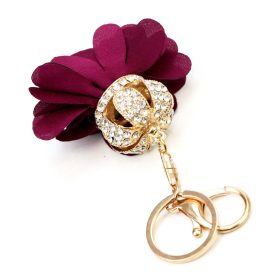 Gregorio BRE-FJ-1 lila női kulcstartó 10 x 4 cm