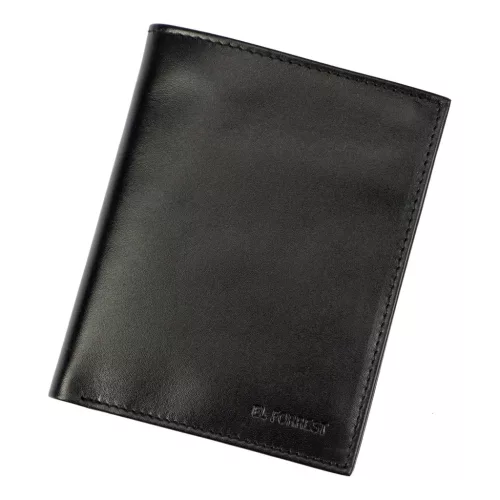 EL FORREST G-55-67 fekete férfi bőr pénztárca 10 x 12.5 x 2.5 cm 