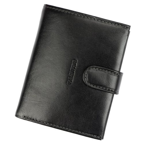 Valentini 306 PL04 fekete férfi bőr pénztárca 10.5 x 12.7 x 3 cm