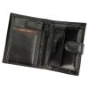 Valentini 306 PL04 fekete férfi bőr pénztárca 10.5 x 12.7 x 3 cm