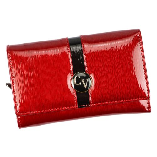 Cavaldi H29-3-SH piros női bőr pénztárca 14 x 8.5 x 3.8 cm