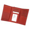 Cavaldi H29-3-SH piros női bőr pénztárca 14 x 8.5 x 3.8 cm