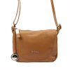 Pierre Cardin FRZ 1721 barna női bőr válltáska, oldaltáska 26 x 22 x 12 cm