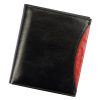 Rovicky 1552-03-BOR RFID fekete-piros férfi bőr pénztárca 11 x 12,5 cm