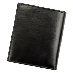   Rovicky 1552-03-BOR RFID fekete-piros férfi bőr pénztárca 11 x 12,5 cm