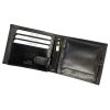 Rovicky 1567-03-BOR RFID fekete-piros férfi bőr pénztárca 11,5 x 9,5 cm