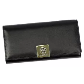   Gregorio GS-102 fekete női bőr pénztárca 18.5 x 9.5 x 3.5 cm