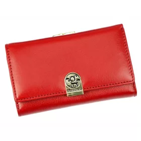   Gregorio GS-108 kisméretű, piros színű női bőr pénztárca 14,5 × 9 cm