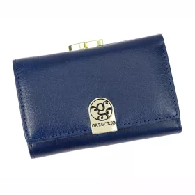 Gregorio GS-117 kék női bőr pénztárca 12 x 8.5 x 3 cm
