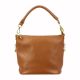 Patrizia 419-040 GOLD konyak női bőr válltáska, oldaltáska 24 x 20 x 13 cm