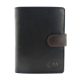EL FORREST 901-66 RFID fekete férfi bőr pénztárca 9.5 x 12.7 x 2.8 cm