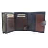 EL FORREST 901-66 RFID fekete férfi bőr pénztárca 9.5 x 12.7 x 2.8 cm