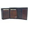 EL FORREST 903-66 RFID fekete férfi bőr pénztárca 8.5 x 11.3 x 2.9 cm