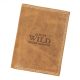 Wild N4-P-CHM RFID konyak férfi bőr pénztárca 10 x 13 x 2.5 cm