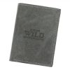 Wild N4-P-CHM RFID konyak férfi bőr pénztárca 10 x 13 x 2.5 cm