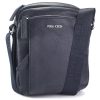 Harvey Miller Polo Club 30327 sötétkék férfi bőr oldaltáska 8 x 24 x 21 cm
