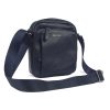 Harvey Miller Polo Club 30327 sötétkék férfi bőr oldaltáska 8 x 24 x 21 cm