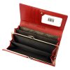 Rovicky 8801-BPRN RFID piros női marhabőr pénztárca 18.5 x 9 x 3 cm