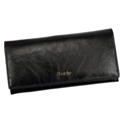Rovicky 8805-BPRN RFID fekete női bőr pénztárca 18,5 × 9 × 3 cm